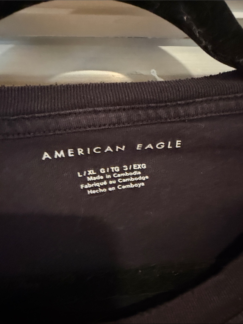 American Eagle Outfitters women’s Black Graphic Tee with Mountain Deer Print - Picture 2 of 2